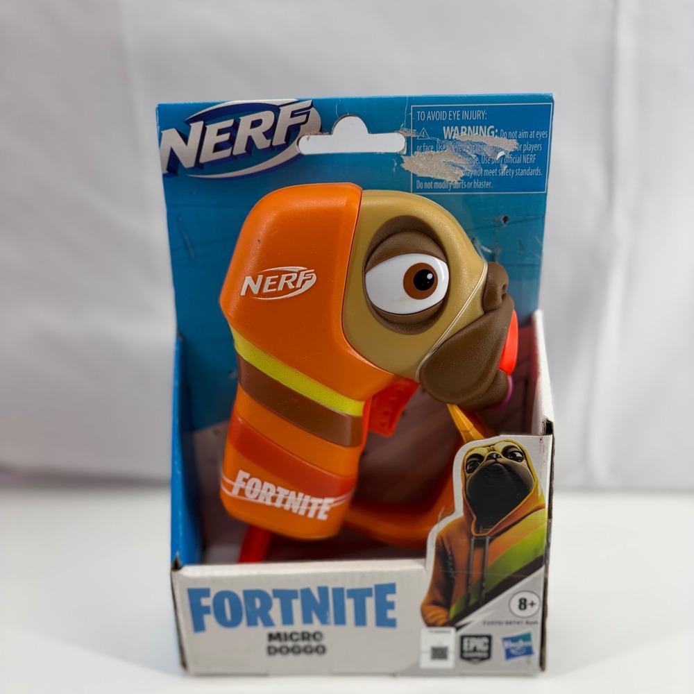Nerf Fortnite Micro Doggo MicroShots Blaster with 2 Elite F5370 New